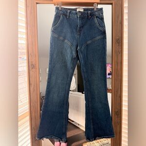 We The Free High Waisted Flare Bell Bottom Denim